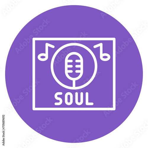 Soul icon vector image. Can be used for Artist Studio.