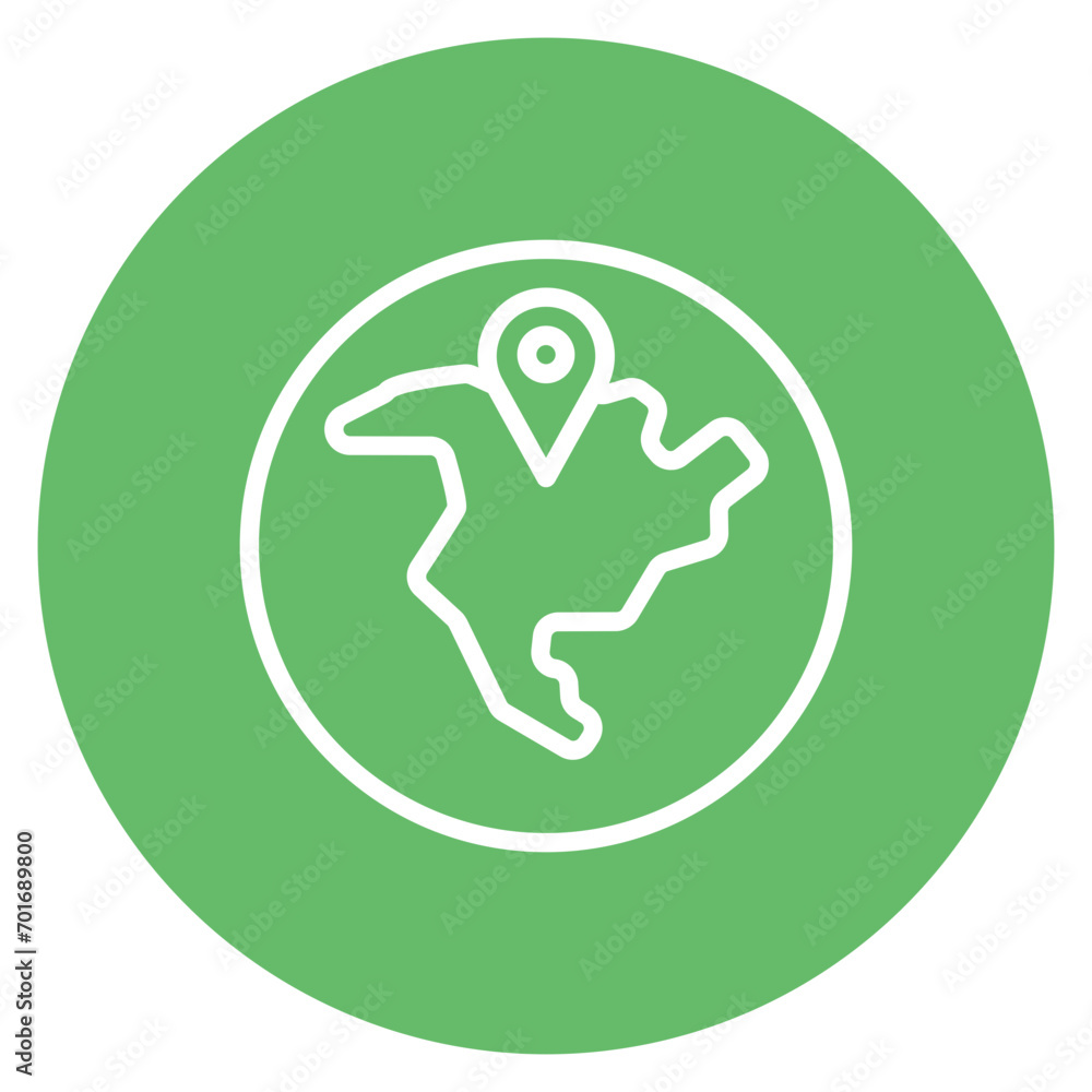 North America icon vector image. Can be used for Geography. North America icon vector image. Can be used for Geography.