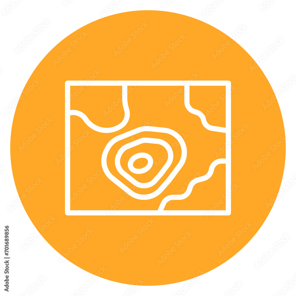 Obraz premium Topography icon vector image. Can be used for Geography.