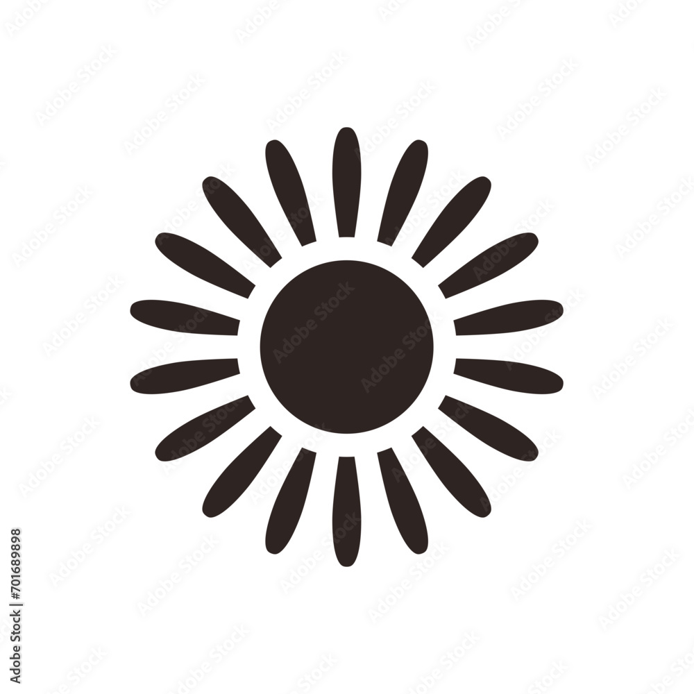 Echinacea Flower - Black Fill Echinacea Flower - Black Fill