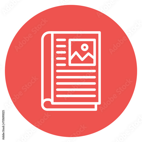 Magazine icon vector image. Can be used for Archeology.