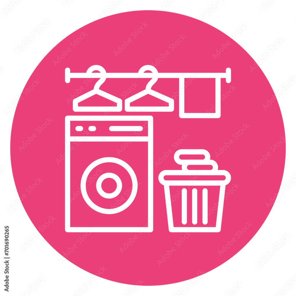 Laundry Room icon vector image. Can be used for Laundry. Laundry Room icon vector image. Can be used for Laundry.