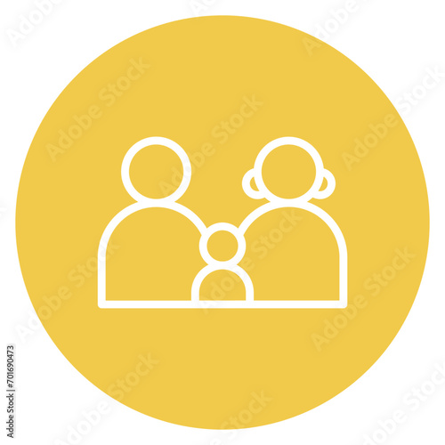 Family icon vector image. Can be used for Human Rights.