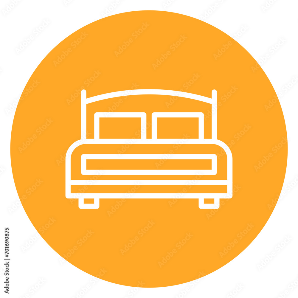 Bed icon vector image. Can be used for Nursing Home. Bed icon vector image. Can be used for Nursing Home.