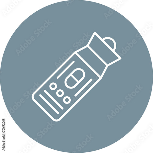 Flashlight Line Color Icon