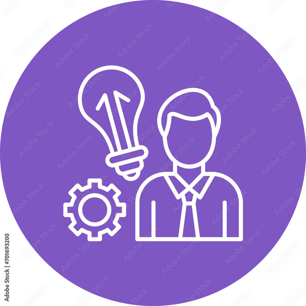 Entrepreneur Line Color Icon Entrepreneur Line Color Icon