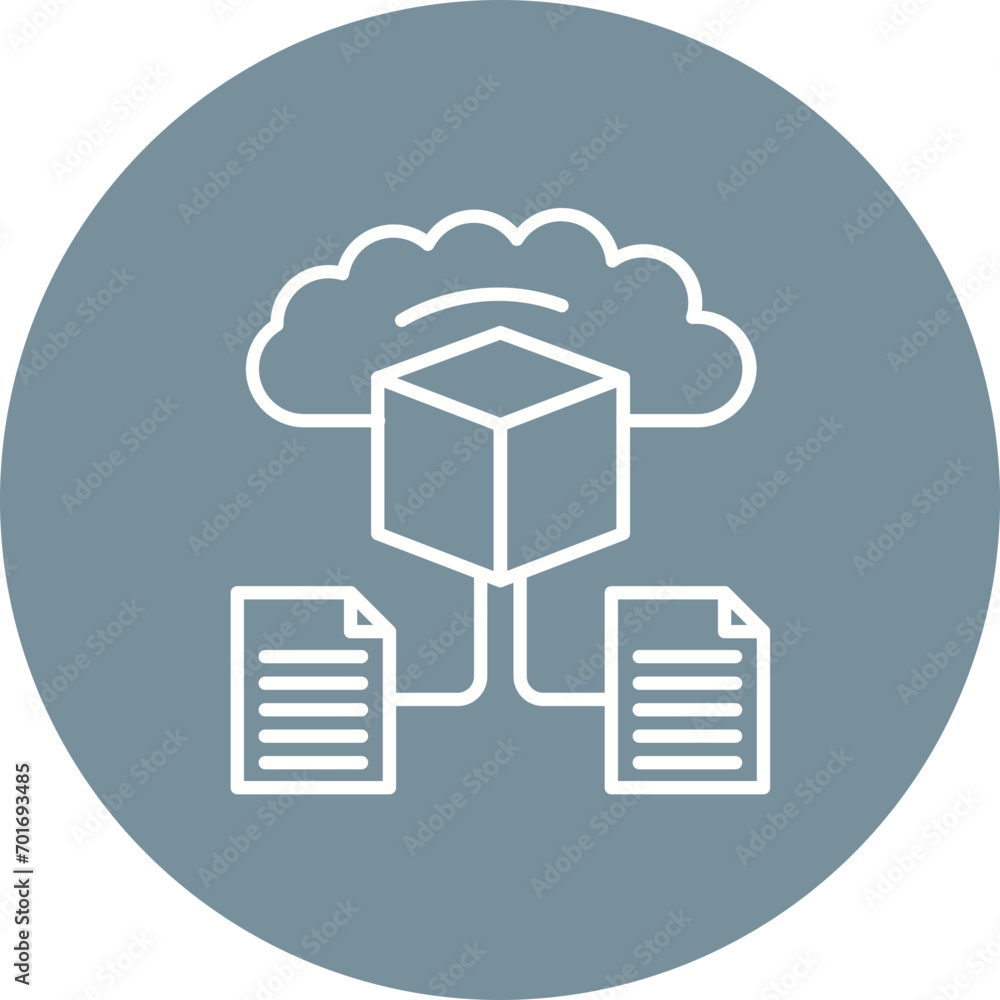 Predictive Modelling Line Color Icon Predictive Modelling Line Color Icon