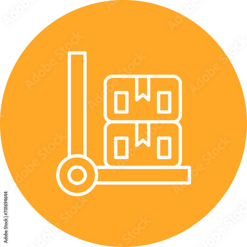 Box Carrier Line Color Icon