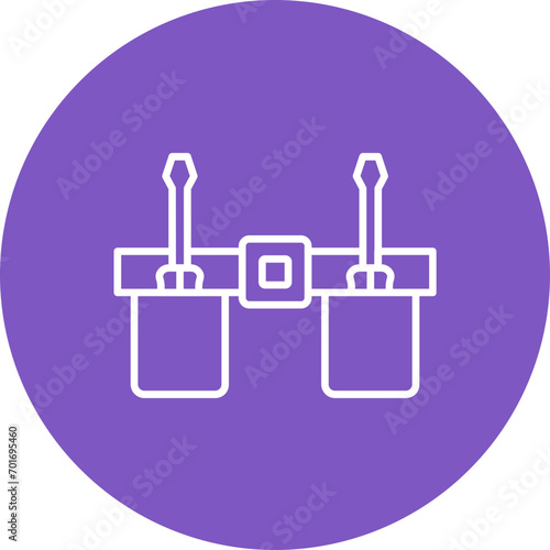 Work Belt Line Color Icon