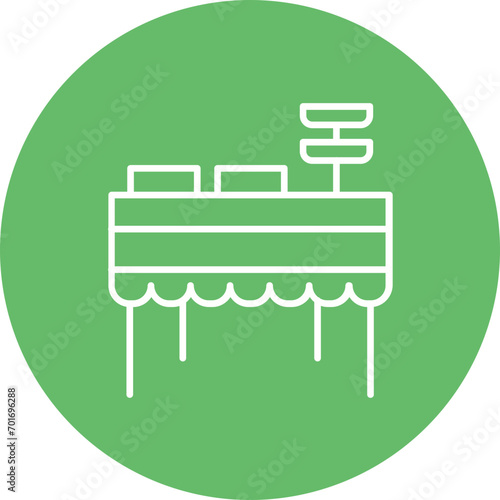Corporate Catering Line Color Icon