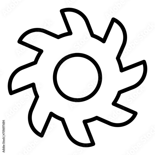 Circular Saw Line icon