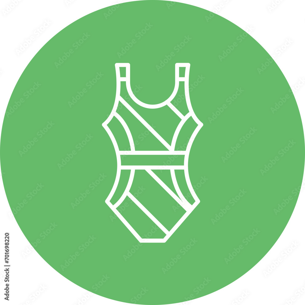 Swimwear Line Color Icon