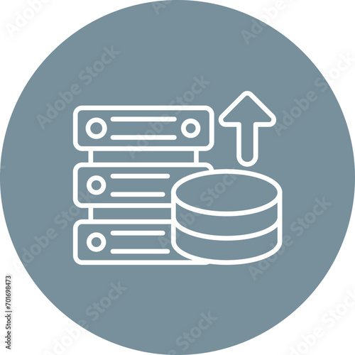 Data Storage Line Icon