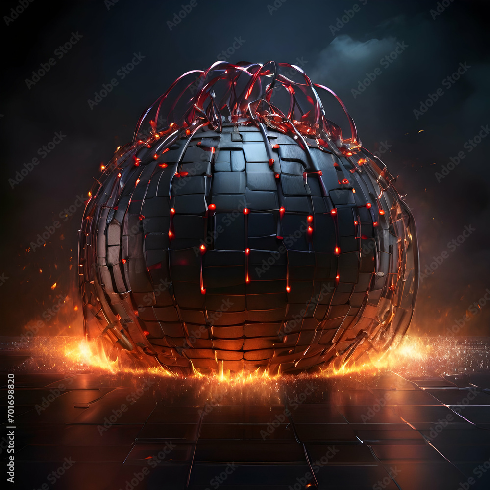 A visualization of computer network firewall and computer connections ...