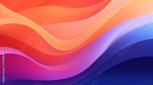 Abstract background multicolored soft dynamic wave and lines motion design. Generate AI image