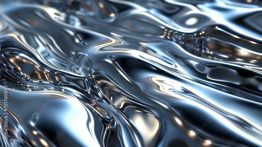 Metallic abstract wavy liquid background with waves Metallic abstract wavy liquid background with waves