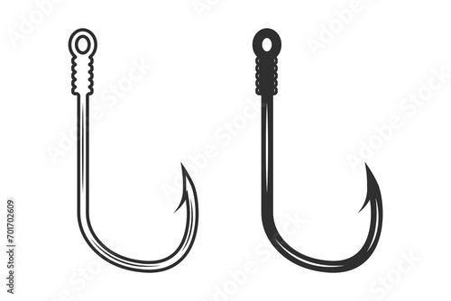Fishing Hook Vector, Fishhook silhouette, Fishing Hook Set, Premium Quality Fishing Hook Vectors, Antique-Inspired Fishing Hook Graphics, Detailed Vector Designs for Anglers