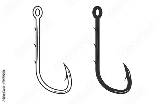 Fishing Hook Vector, Fishhook silhouette, Fishing Hook Set, Premium Quality Fishing Hook Vectors, Antique-Inspired Fishing Hook Graphics, Detailed Vector Designs for Anglers