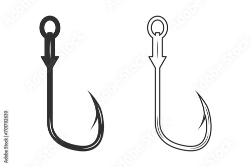 Fishing Hook Vector, Fishhook silhouette, Fishing Hook Set, Premium Quality Fishing Hook Vectors, Antique-Inspired Fishing Hook Graphics, Detailed Vector Designs for Anglers