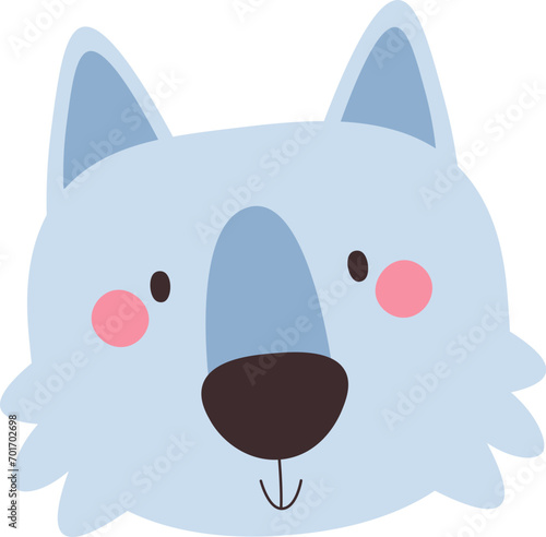 Wolf Animal Face