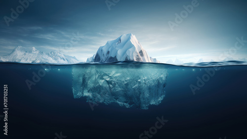 Aqua Arctic: Photo Showcase of an Iceberg in the Atlantic © Dis