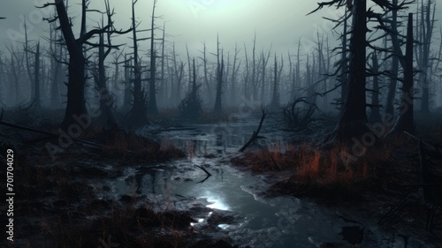 A Mysterious Marshland in the Fog © avn99projects