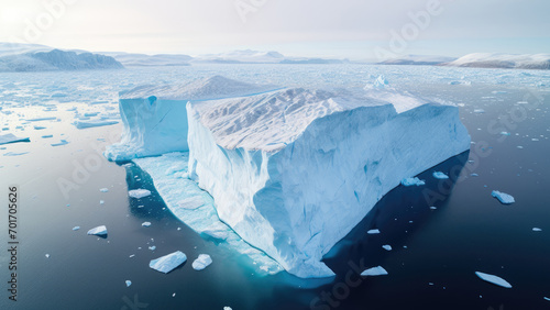 Icy Majesty: A Snapshot of an Atlantic Ocean Iceberg"