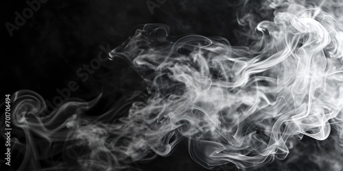 Close up shot of smoke on a black background. Perfect for adding a mysterious and atmospheric touch to your designs