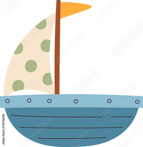 Cartoon Sailing Ship