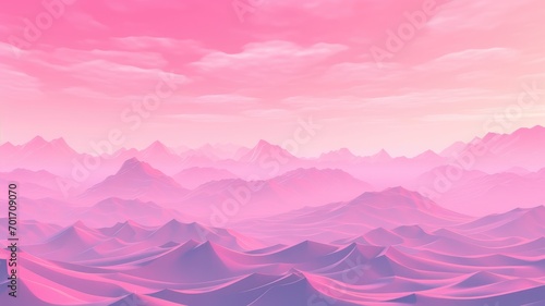 A Serene Pink Sunset
