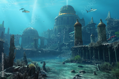 underwater ruins, Atlantis