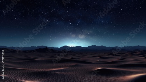 A Night Over the Pixelated Dunes