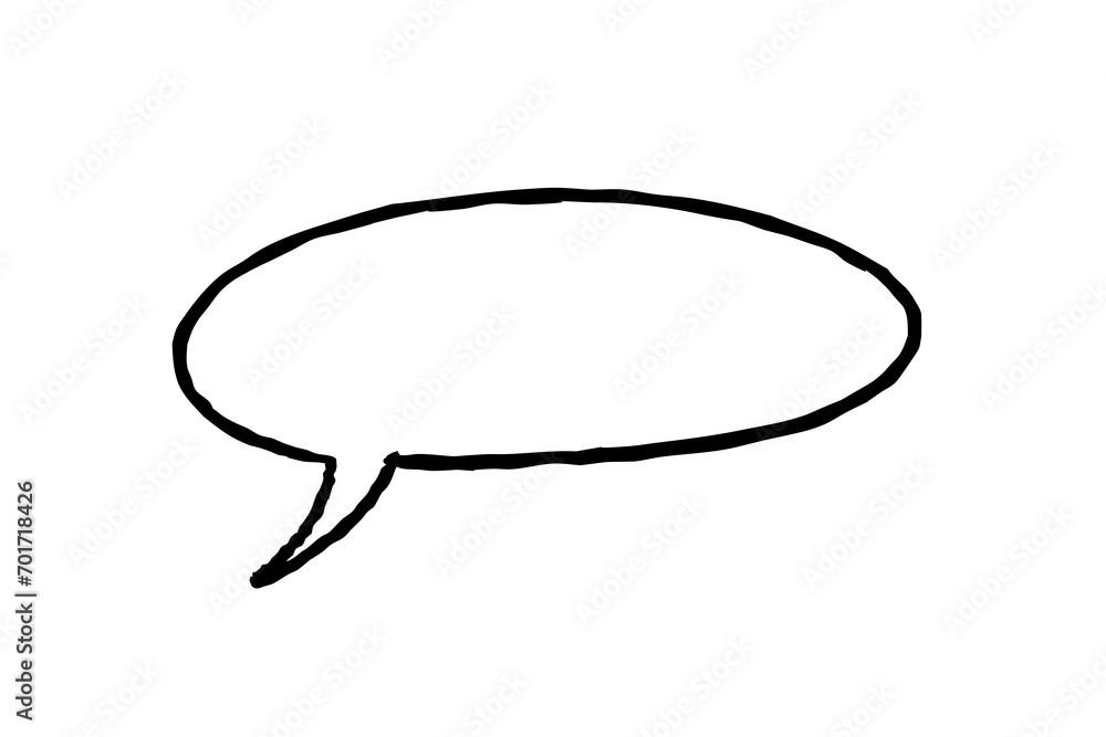 Speech bubble illustration - comic style isolated empty bubble. PNG graphic on transparent background. Speech bubble illustration - comic style isolated empty bubble. PNG graphic on transparent background.