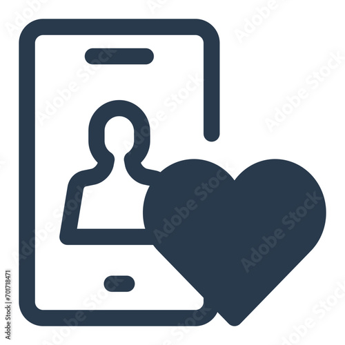 Dating App Icon for Modern Connections