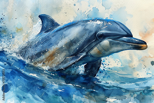 painting of a dolphin