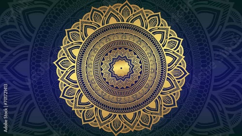 circle decoration ornament Decorative Elegant mandala copy space loop Animation video transparent background with alpha channel Ramadan circle ornament animation