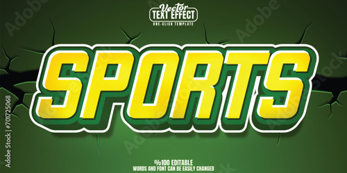 Sport editable text effect, customizable football and soccer 3D font style