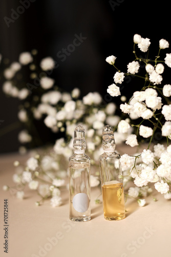 Two ampoules with for the inscription