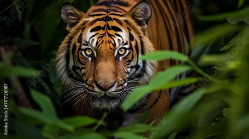 A tiger in the midst of the jungle © Akbar