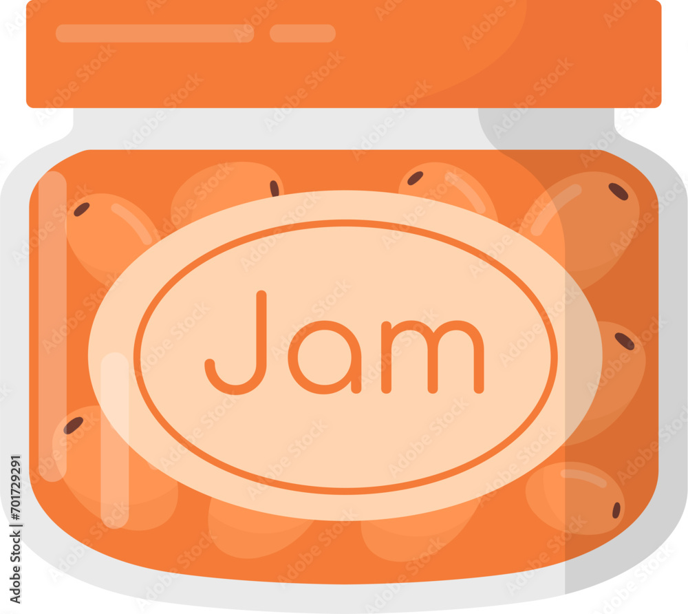 Obraz premium Glass With Berries Jam