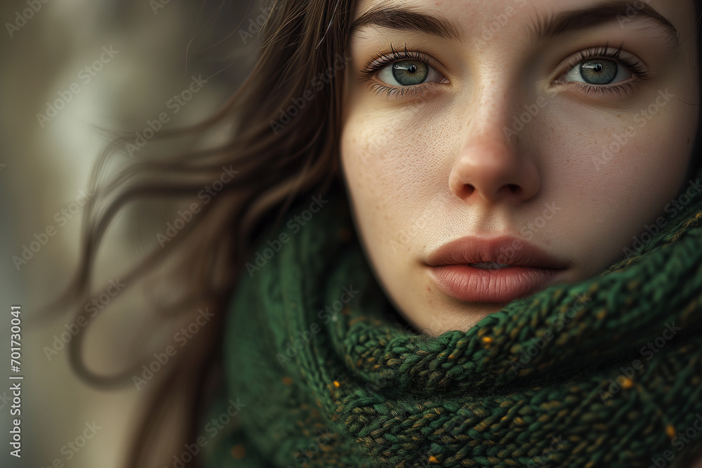 a beautiful lady, warm and kind eyes, subtle expressions, focus on fine details, texture of the face, wise look, dignified presence, matte colors a beautiful lady, warm and kind eyes, subtle expressions, focus on fine details, texture of the face, wise look, dignified presence, matte colors