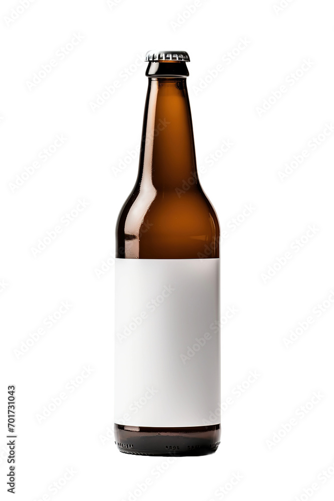 mockup of bottle of beer with white label isolated in transparent background mockup of bottle of beer with white label isolated in transparent background
