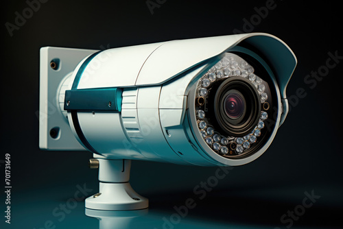 Surveillance camera close-up in the studio