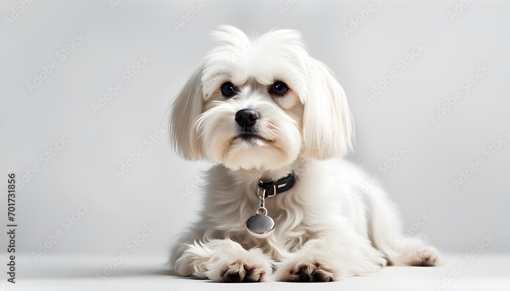 Isolate Maltese dog Isolate Maltese dog
