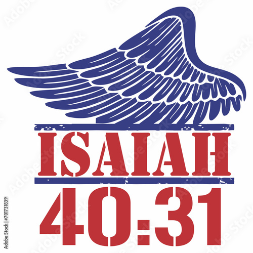 Bible isaiah 40:31 illustration art