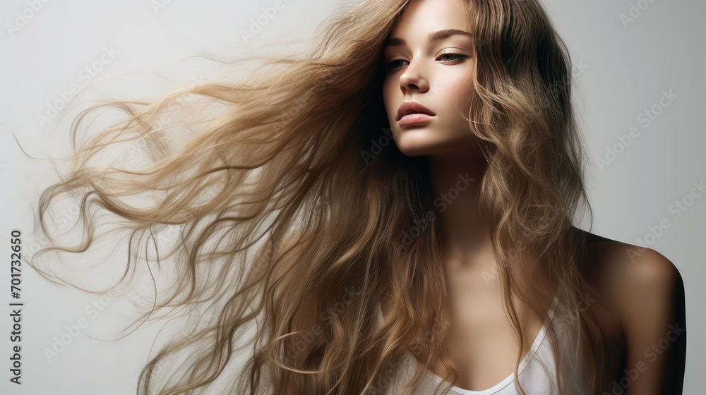 woman with long hair woman with long hair