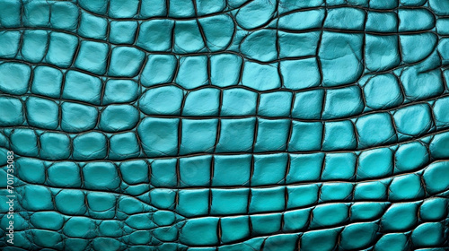 Crocodile leather texture background. Abstract blue background