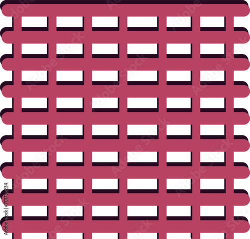 A pink lattice or an auxiliary element in any design project.