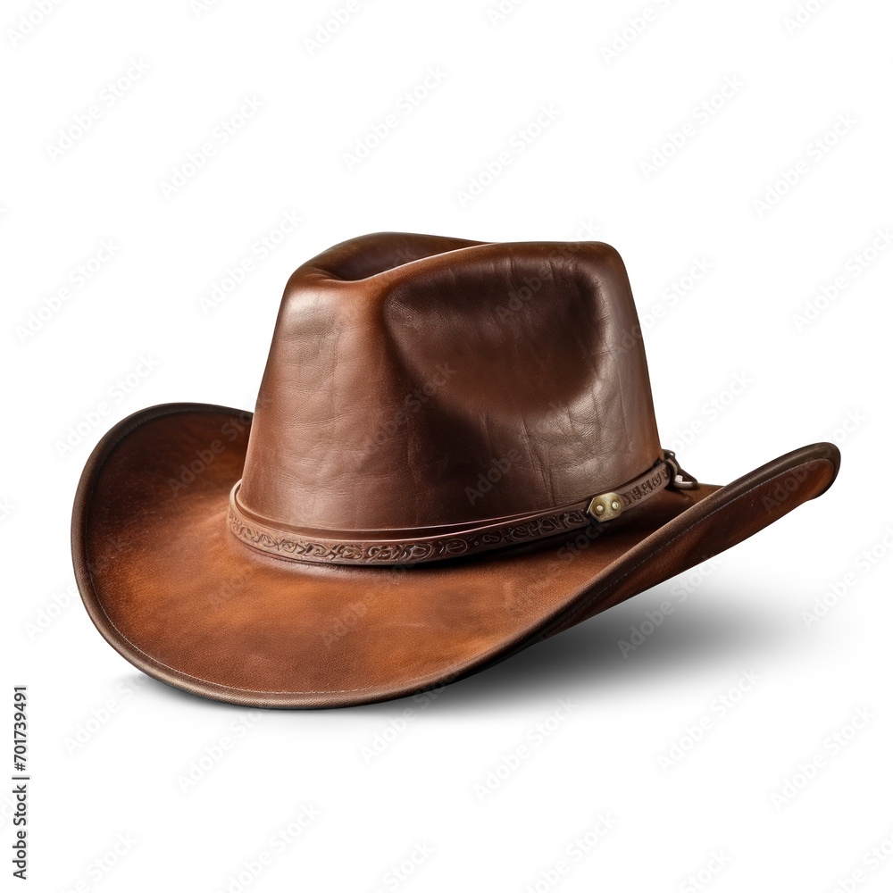 Cowboy Hat Set Isolated on Transparent Background