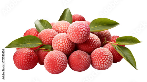 Lychee fruit on a transparent png background